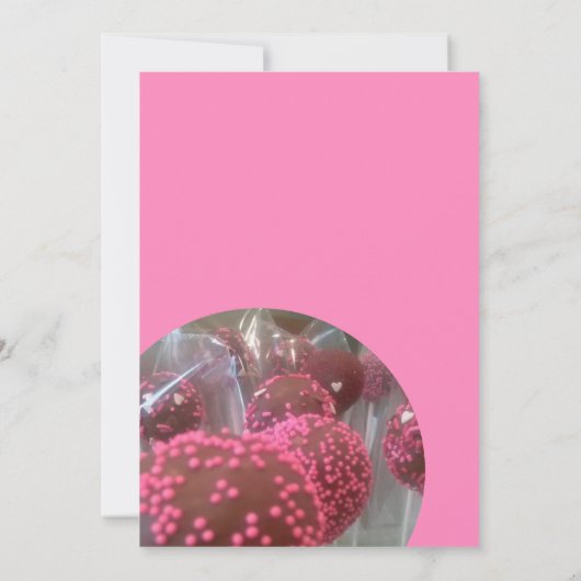 Homemade Bakery Cakepops Flyer-prijslijst Kaart (Achterkant)