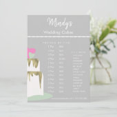 Homemade Bakery Cupcakes Flyer Pricing List Kaart (Staand voorkant)