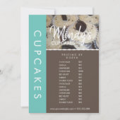 Homemade Bakery Cupcakes Flyer-prijslijst B Kaart (Voorkant)