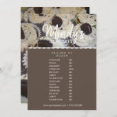 Homemade Bakery Cupcakes Flyer-prijslijst Kaart (Voorkant / Achterkant)