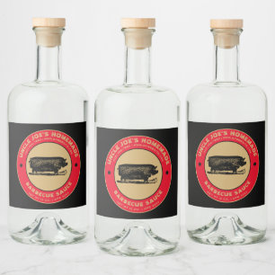  Homemade Barbecue Sauce Label Sjabloon Likeurfles Etiket