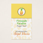 Homemade Bath & Body Label Pineappel | CadeauLabel Visitekaartje (Voorkant)