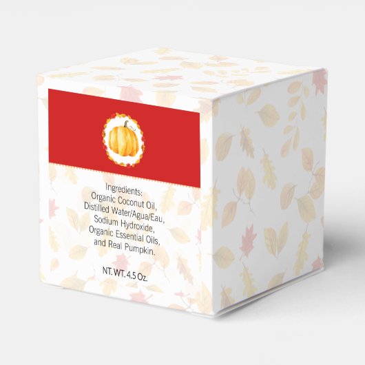 Homemade Bath & Body Packaging | Pompoenbox Bedankdoosjes (Achterkant)