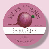 Homemade Beet Pickle Labels