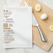 Homemade Biscuit Recipe Kitchen Towel Theedoek (Quarter Fold)