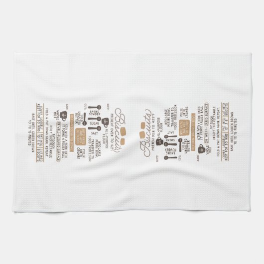 Homemade Biscuit Recipe Kitchen Towel Theedoek (Horizontaal)
