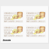 Homemade biscuits, doordrenkt van het zuidelijke k rechthoekige sticker (Vel)