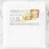 Homemade biscuits, doordrenkt van het zuidelijke k rechthoekige sticker (Tas)