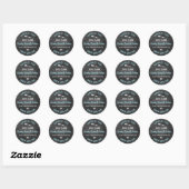 Homemade Bked Goods Chalkboard Personalized Clas Ronde Sticker (Vel)
