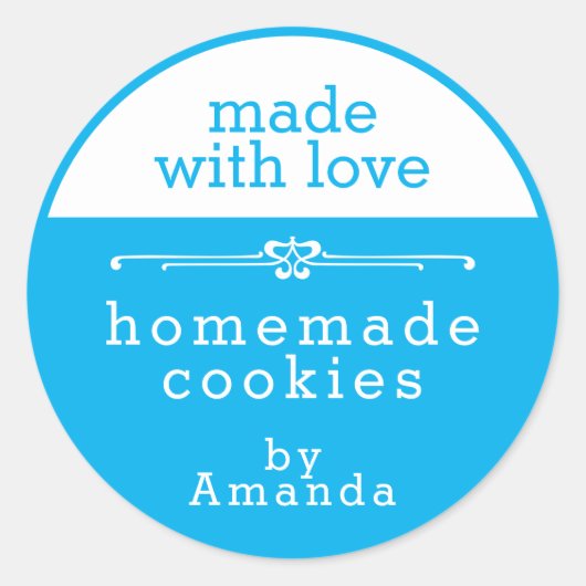 Homemade Bked Goods Cookies Ronde Sticker (Voorkant)
