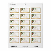 Homemade Bked Goods Holly and Berries Label (Full Sheet)