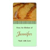 Homemade Bked Goods label sjabloon (Voorkant)