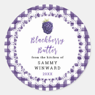 Homemade Blackberry Butter Label
