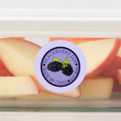 Homemade Blackberry Jam Jelly PReserves, geconserv Labels (Aangebracht)