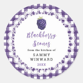 Homemade Blackberry Scones Label