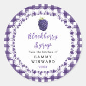 Homemade Blackberry Syrup Label (Voorkant)