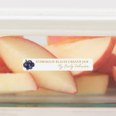 Homemade Blackcurrant Jam Thin Seal Label (Aangebracht)
