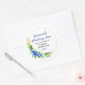 Homemade Blueberry Jam Canning Label (Envelop)