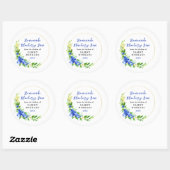 Homemade Blueberry Jam Canning Label (Vel)