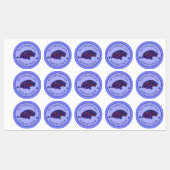 Homemade Blueberry Jam Jelly PReserves, geconserve Labels (Vel)