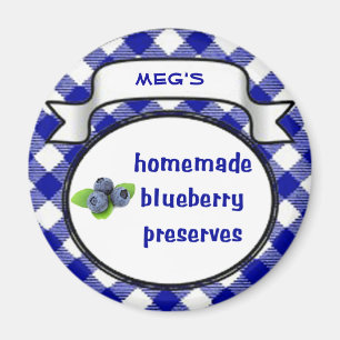 Homemade Blueberry PReserves Magneet