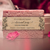 Homemade Botanical Soap Kraft Soap Packaging Uitnodigingen Wikkel