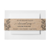 Homemade Botanical Soap Kraft Soap Packaging Uitnodigingen Wikkel (Voorkant Voorbeeld)
