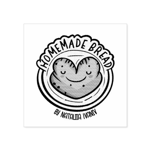 Homemade Bread Rubberstempel (Afrduk)