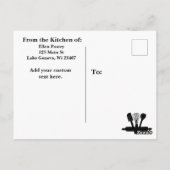 Homemade Brownies Recept Briefkaart (Achterkant)