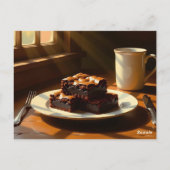 Homemade Brownies Recipe Postcard Briefkaart (Achterkant)