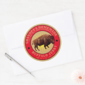 Homemade Buffalo Jerky Sjabloon Ronde Sticker (Envelop)