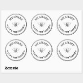 Homemade Bumblebee Farmhouse Round Labels (Vel)