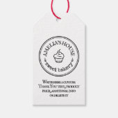 Homemade business logo op maat van eenvoudige prij cadeaulabel (Voorkant)