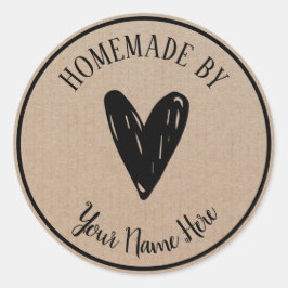 Homemade by ronde sticker