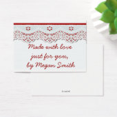 Homemade Cadeauruimte labels retro-look Visitekaartje (Bureau)