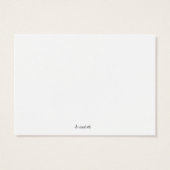 Homemade Cadeauruimte labels retro-look Visitekaartje (Achterkant)