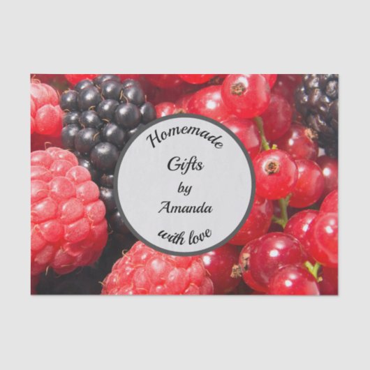 Homemade cadeaus met aanpasbare liefdesfoto tissuepapier (Voorkant)