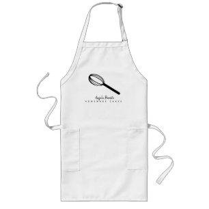 Homemade Cake Business Whisk Hand Drawn Lang Schort