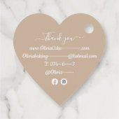 Homemade cake snoepje bedankjes labels (Achterkant)