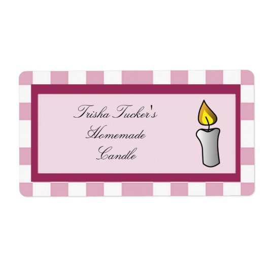 Homemade Candle Label (Voorkant)