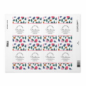 Homemade Candles Business Strawberries Patroon Etiket (Full Sheet)