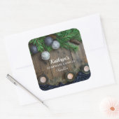 Homemade Candles Personalized Vierkante Sticker (Envelop)