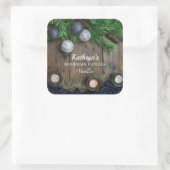 Homemade Candles Personalized Vierkante Sticker (Tas)