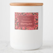 Homemade Cherry Jam Custom Voedselcontainer Etiket (Voorkant)