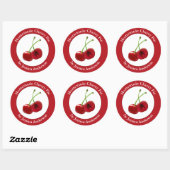 Homemade Cherry Pie Red Ronde Sticker (Vel)