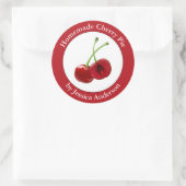 Homemade Cherry Pie Red Ronde Sticker (Tas)