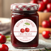 Homemade Cherry Preserve Labels
