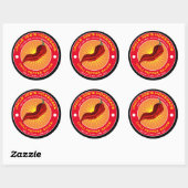  Homemade Chili Pepper Sauce Ronde Sticker (Vel)