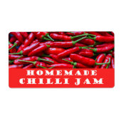 Homemade chilli jam label (Voorkant)