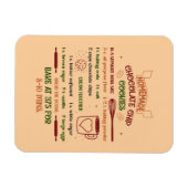 Homemade Chocolade Chip Cookies Recept Magneet (Horizontaal)